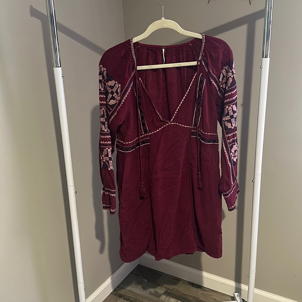Free People tunic dress embroidered S small Urban outfitters boho women’s